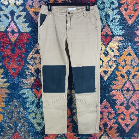 Free People Pants - Free People womens Patched twill herringbone 8 EUC